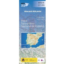 Topografische kaart 872-III Alicante / Alacant | CNIG - Instituto Geográfico Nacional