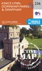 Wandelkaart - Topografische kaart 236 OS Explorer Map | Active King's Lynn / Downham Market / Swaffham | Ordnance Survey