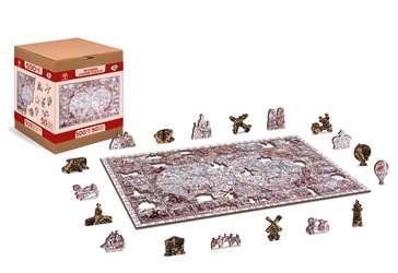 Legpuzzel The Age of Exploration map puzzel in hout 505 stuks | Wooden City