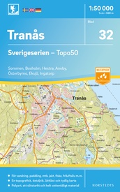 Wandelkaart - Topografische kaart 32 Sverigeserien Tranås - Tranas | Norstedts