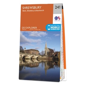 Wandelkaart - Topografische kaart 241 OS Explorer Map Shrewsbury | Ordnance Survey