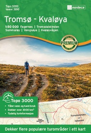 Wandelkaart 3010 Topo 3000 Tromsø-Kvaløya | Nordeca