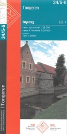 Wandelkaart - Topografische kaart 34/5-6 Topo25 Tongeren | NGI - Nationaal Geografisch Instituut