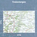 Topografische kaart - Wandelkaart 2 CT LUX Troisverges | Topografische dienst Luxemburg