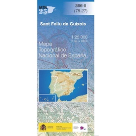 Topografische kaart 366-II Sant Feliu de Guíxols | CNIG - Instituto Geográfico Nacional