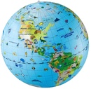 Opblaasbare wereldbol - globe Opblaasbare bal met dieren | Caly Toys