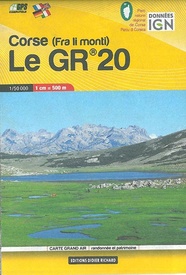 Wandelkaart Le GR 20  - Corsica | Didier Richard