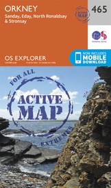 Wandelkaart - Topografische kaart 465 OS Explorer Map | Active Orkney / Sanday / Eday | Ordnance Survey