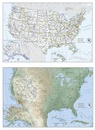 Wegenkaart - landkaart United States Map (folded with flags and facts) - Verenigde Staten + vlaggen + info | National Geographic