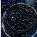 Poster - Wandkaart Stars & constellations glow in the dark 84.1 x 59.4 cm | Maps International