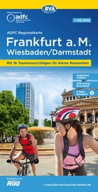 Fietskaart ADFC Regionalkarte Frankfurt am Main, Wiesbaden, Darmstadt | BVA BikeMedia