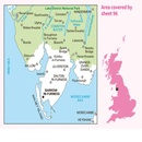 Wandelkaart - Topografische kaart 096 Landranger Barrow-in-Furness & South Lakeland Lake District | Ordnance Survey