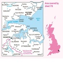 Wandelkaart - Topografische kaart 178 Landranger Thames Estuary, Rochester & Southend-on-Sea | Ordnance Survey