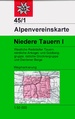 Wandelkaart 45/1 Alpenvereinskarte Niedere Tauern I | Alpenverein