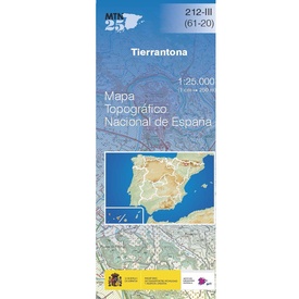 Topografische kaart 212-III Tierrantona | CNIG - Instituto Geográfico Nacional