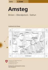 Wandelkaart - Topografische kaart 1212 Amsteg | Swisstopo