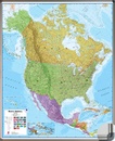 Wandkaart - Prikbord Noord Amerika - North America Political 120 x 100 cm | Maps International Wandkaart Noord Amerika, politiek, 100 x 120 cm | Maps International