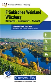 Wandelkaart 56 Outdoorkarte Fränkisches Weinland, Würzburg | Kümmerly & Frey