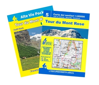 Wandelkaart 5 Tour du Mont Rose - Monte Rosa | L'Escursionista editore