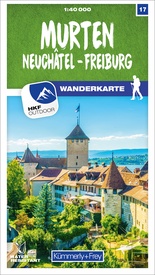 Wandelkaart 17 Murten / Neuchâtel / Freiburg | Kümmerly & Frey