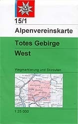 Wandelkaart 15/1 Alpenvereinskarte Totes Gebirge - West | Alpenverein