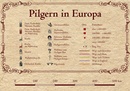 Pelgrimsroute (kaart) Pilgern in Europa | Kalimedia