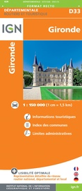 Wegenkaart - landkaart D33 Gironde | IGN - Institut Géographique National