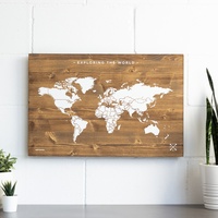 Woody Map | 60 x 40 cm