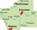 Fietskaart ADFC Regionalkarte Region Schweinfurt | BVA BikeMedia