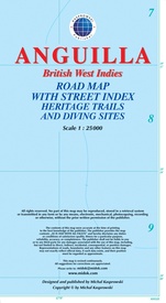 Wegenkaart - landkaart Anguilla (British West Indies) | Kasprowski Maps