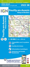 Wandelkaart - Topografische kaart 2923 SB - Serie Bleue Pouilly-en-Auxois – Thoisy-la-Berchère | IGN - Institut Géographique National