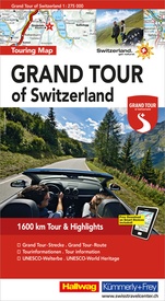 Wegenkaart - landkaart Grand Tour of Zwitserland  Touring map | Hallwag