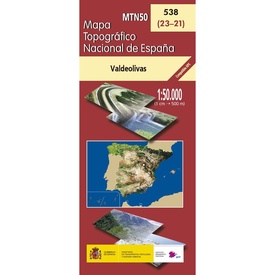 Topografische kaart 538 MT50 Valdeolivas | CNIG - Instituto Geográfico Nacional