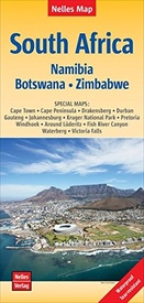 Wegenkaart - landkaart Zuidelijk Afrika - Southern Africa (Zuid Afrika - Namibië - Botswana - Zimbabwe) | Nelles Verlag