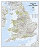 Wandkaart Engeland en Wales, 76 x 92 cm | National Geographic