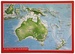 Ansichtkaart Australia met reliëf | GeoRelief