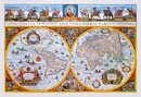 Legpuzzel Nova Terrarum antieke kaart puzzel in hout 505 stuks | Wooden City