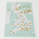 Scratch Map Gin distilleerderijen Groot-Brittannië Collect & Scratch wandkaart | Maps International