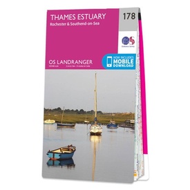 Wandelkaart - Topografische kaart 178 Landranger Thames Estuary, Rochester & Southend-on-Sea | Ordnance Survey