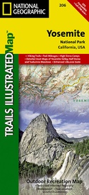 Wandelkaart - Topografische kaart 206 Yosemite National Park | National Geographic