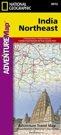 Wegenkaart - landkaart 3012 Adventure Map India Northeast - Noordoost | National Geographic