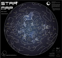 Star map glow in the dark