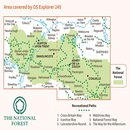 Wandelkaart - Topografische kaart 245 OS Explorer Map National Forest | Ordnance Survey