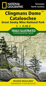 Wandelkaart - Topografische kaart 317 Clingmans Dome Cataloochee - Great Smoky Mountains National Park | National Geographic