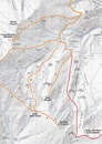 Toerskikaart Ski Alpinismo Val Chisone - Val Pellice - Val Germanasca Ski touring map | Fraternali Editore