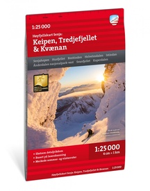 Wandelkaart Hoyfjellskart Senja: Keipen, Tredjefjellet & Kvænan | Noorwegen | Calazo