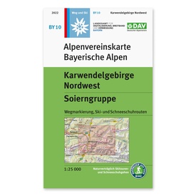 Wandelkaart BY10 Alpenvereinskarte Karwendelgebirge Nordwest - Soierngruppe | Alpenverein