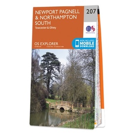 Wandelkaart - Topografische kaart 207 OS Explorer Map Newport Pagnell, Northampton South | Ordnance Survey