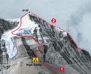 Wandelkaart trekkingmap Island Peak - Mera Peak | Climbing-map